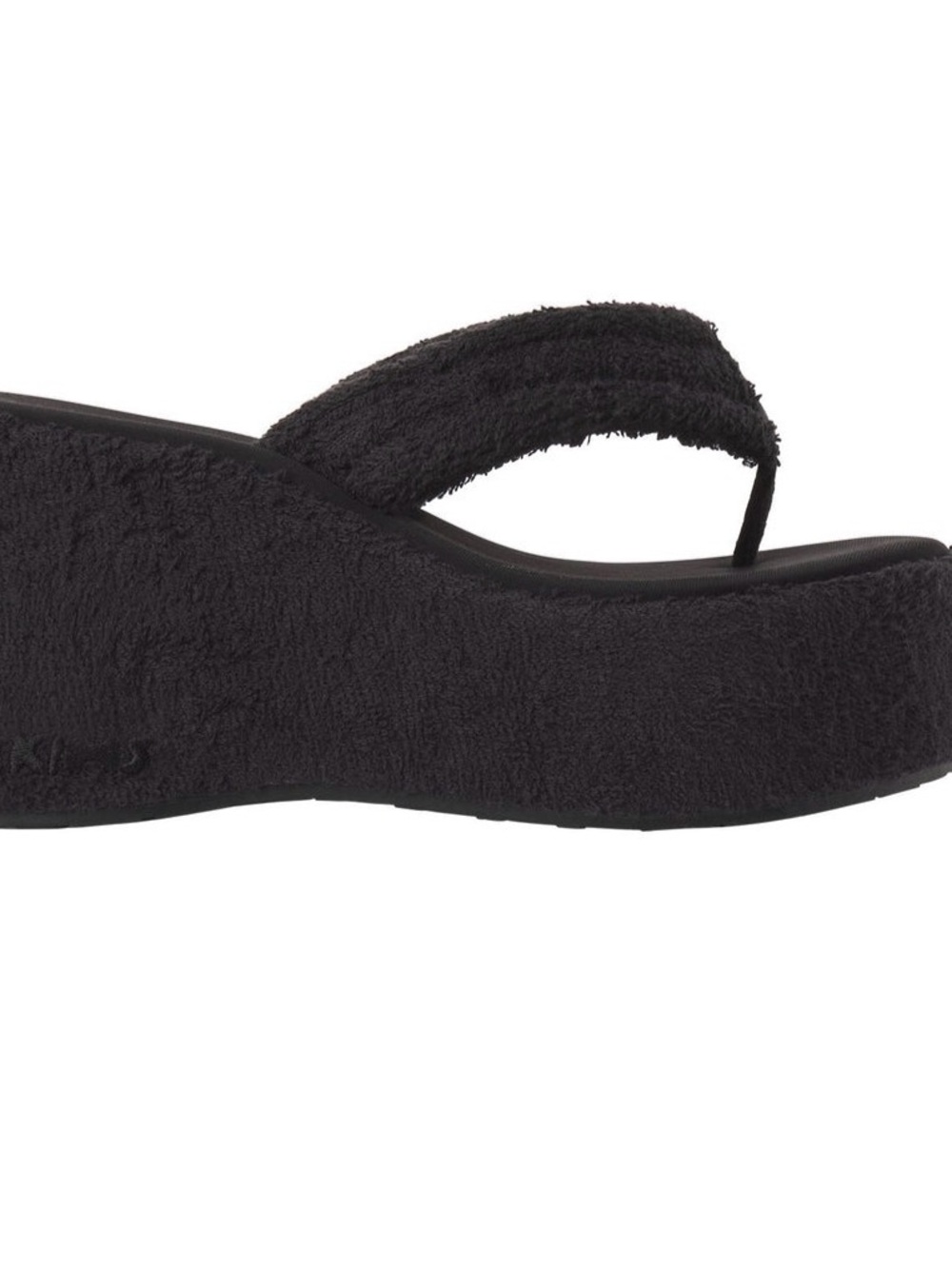 SKIMS Black Platform Flip-Flop Sandals - Picture 2 of 3